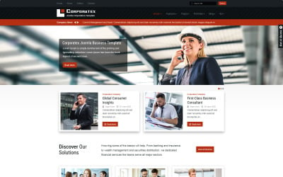 Szablon Joomla 3 dla firm i korporacji Corporatex