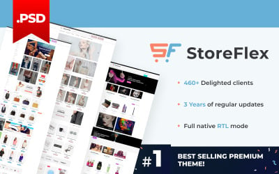 StoreFlex - Responsive Multipurpose PSD Template