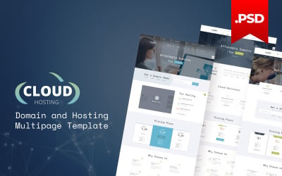 云域和托管多页PSD模板