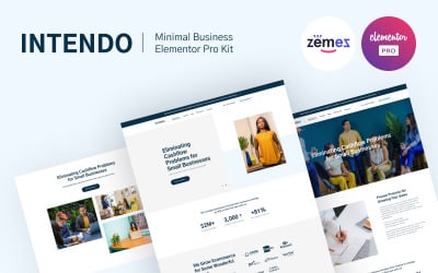 意图- Elementor Minimal Clean Business Kit