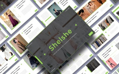 Shelshe -时尚极简主义PowerPoint模板