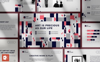 Art Gallery Presentation PowerPoint template