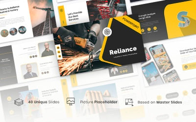 Reliance - průmyslová a tovární PowerPoint šablona