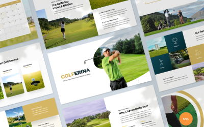 Golf Club Presentation Template Google Slides