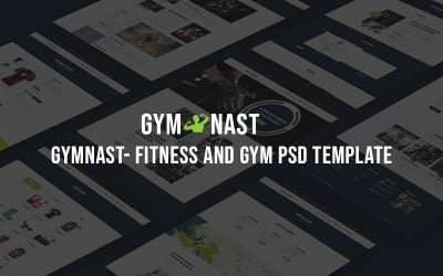 GYMNAST -健身和健身PSD模板