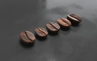 咖啡豆3D模型