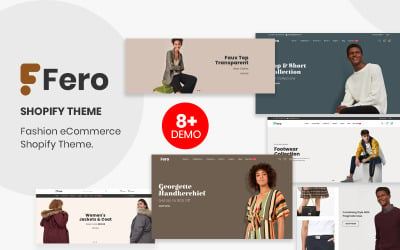 Fero -响应高级多用途时尚 &amp;amp; apparels Shopify Theme