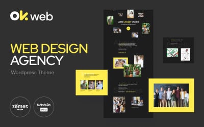 Web 设计 Studio Template - OkWeb Elementor Kit
