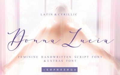 Donna Lucia Feminine Font  + Cyrillic