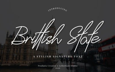 Brittish State Script Font