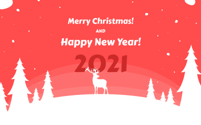 Christmas and New Year Greetings — 响应式通讯模板