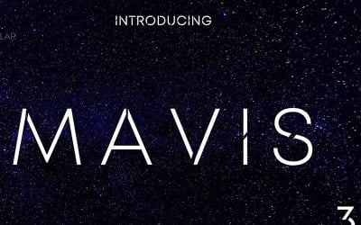 MAVIS SANS - FUTURISTIC TYPEFACE betűtípus