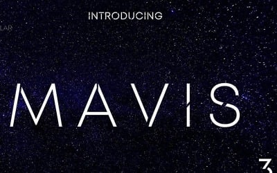 MAVIS SANS - FUTURISTIC  TYPEFACE Font