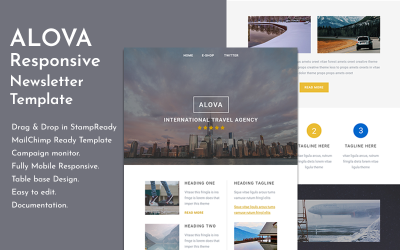 Alova - Travel Email 新闻letter Template