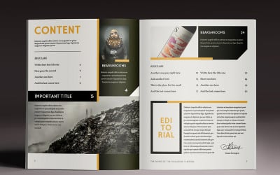 Multipurpose 4 Magazine Template