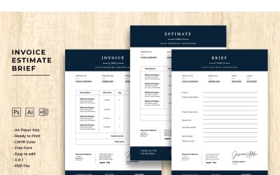 Invoice Wedding Organizer - Corporate Identity Template