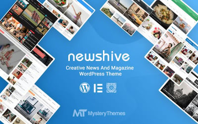 Newshive - Kreativ, flexibel tidning, nyhetsportal och blogg WordPress-tema