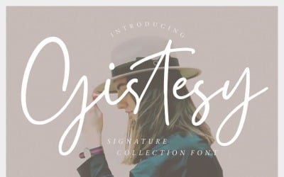 Police de la collection Signature Gistesy