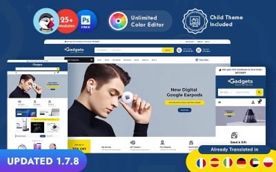 Gadgets eletrônicos - tema multifuncional PrestaShop responsivo