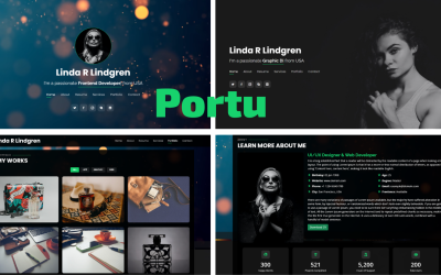 Portu - Modèle de page de destination Bootstrap 5 pour portfolio personnel