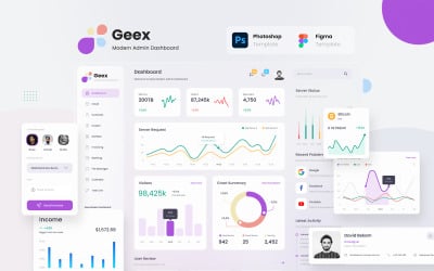 Geex -现代优雅的管理仪表板UI模板