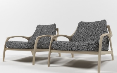 由inDahouze 3D模型设计的Sequilla扶手椅