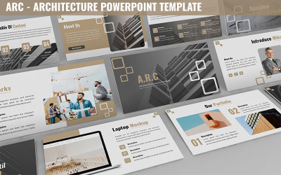 Powerpoint-Vorlage für Arc - Architecture