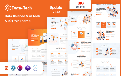 DataTech - Data Science &amp;amp; AI Tech en IOT WordPress Theme