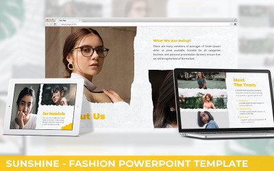 Sunshine - Fashion Powerpoint Template