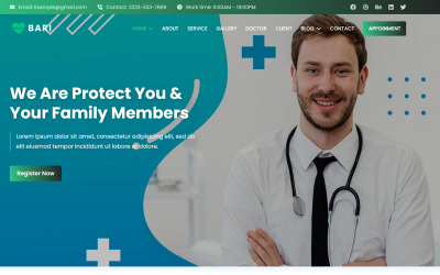 Bari -医疗服务模板html5登陆页