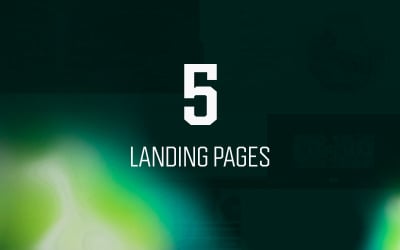 5 Multi-Purpose Landing Pages, Hero Headers PSD Templates