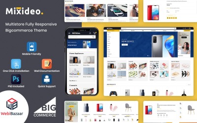 Mixidio - Tema BigCommerce modular multipropósito impulsado por plantillas