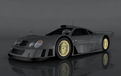 Model 3D Mercedes-Benz CLK-GTR