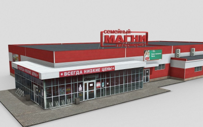 Model 3D supermarketu Magni