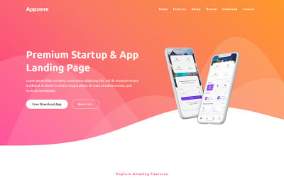 Appzone - App Landing Page Template