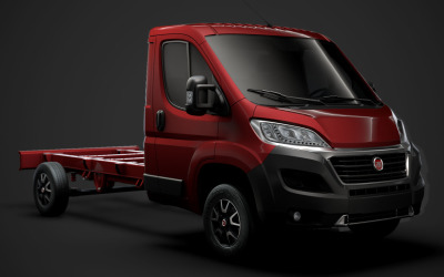 菲亚特杜卡托底盘卡车单驾驶室3800WB 2020 3D模型