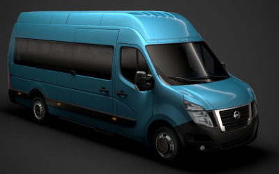 尼桑NV 400 L4H3迷你巴士2020 3D模型