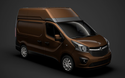 欧宝Vivaro Van L1H2 2018 3D模型