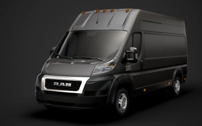 Ram Promaster Cargo 3500 H3 159WB EXT 2020 3D模型