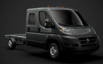 Ram Promaster Chassis Truck Crew Cab 4035 WB 2019 Modèle 3D