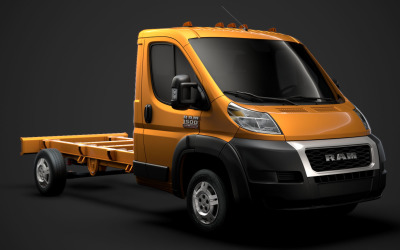 Ram Promaster底盘卡车单驾驶室3800 WB 2020 3D模型