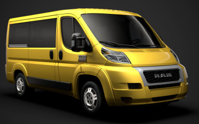 Ram Promaster Window Van 1500 LR 118WB 2020 3D Model