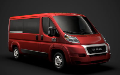 Ram Promaster Window Van 1500 LR 136WB 2020 3D Model