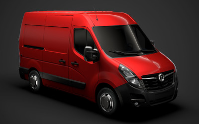 3D model Opel Movano L1H2 Van 2020