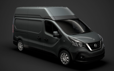 Nissan NV300 Van L2H2 2020 3D-modell