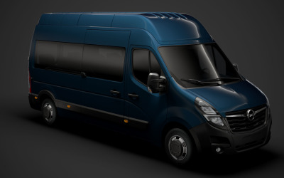 Opel Movano L3H3 Minibus 2020 3D-model