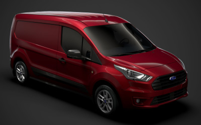 Ford Transit Connect LWB 2020 3D-Modell