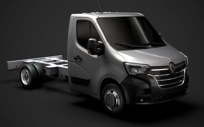 3D-модель шасі Renault Master SingleCab DW E20 2020