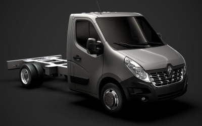 Renault Master SingleCab DW E20 Chassis 2014 3D Model