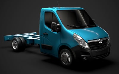 Vauxhall Movano SingleCab DW E20 Chassis 2014 3D Model